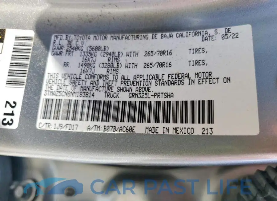 3TMAZ5CN8NM183814# 12