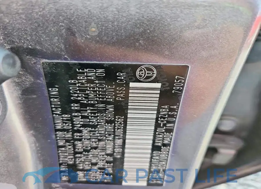 4T1B11HK1JU632562# 12