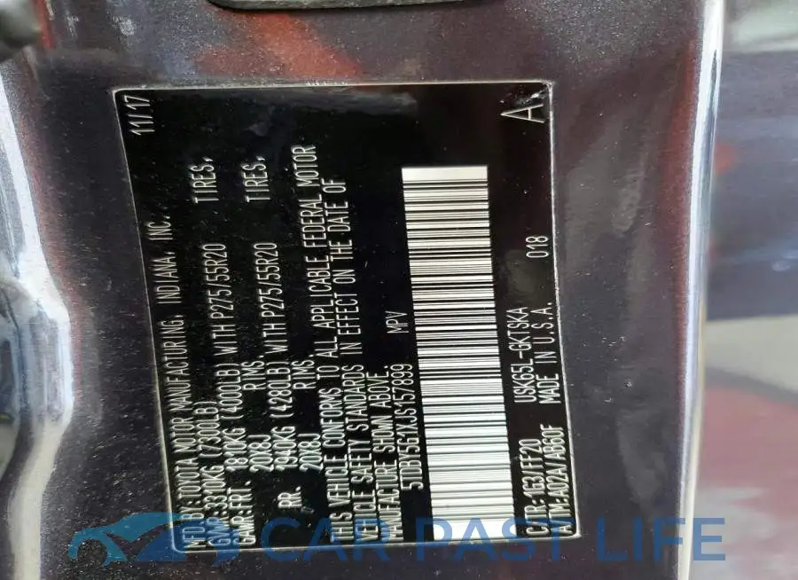 5TDBY5G1XJS157899# 14