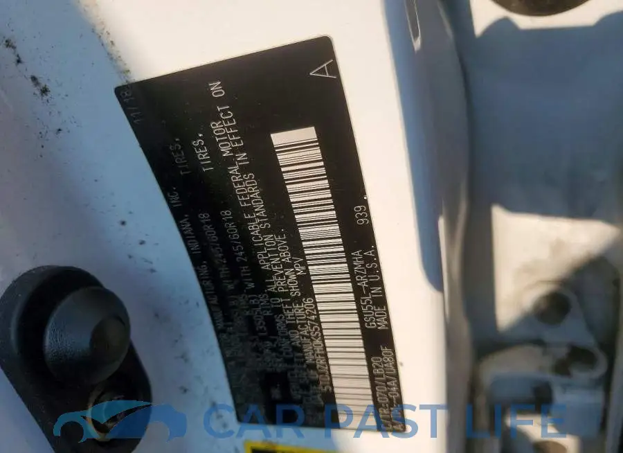 5TDJZRFH0KS574206# 12
