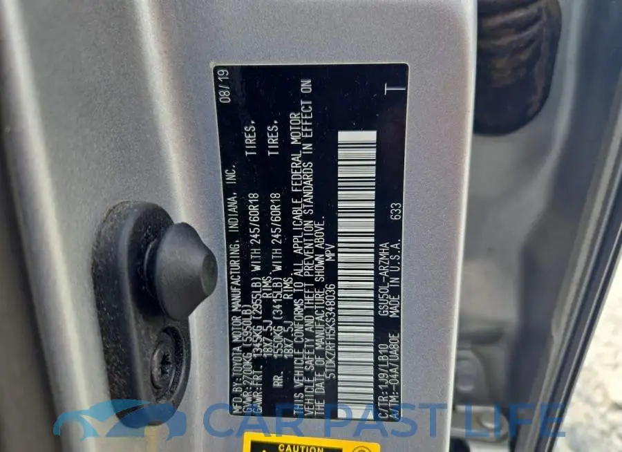 5TDKZRFH5KS348036# 13