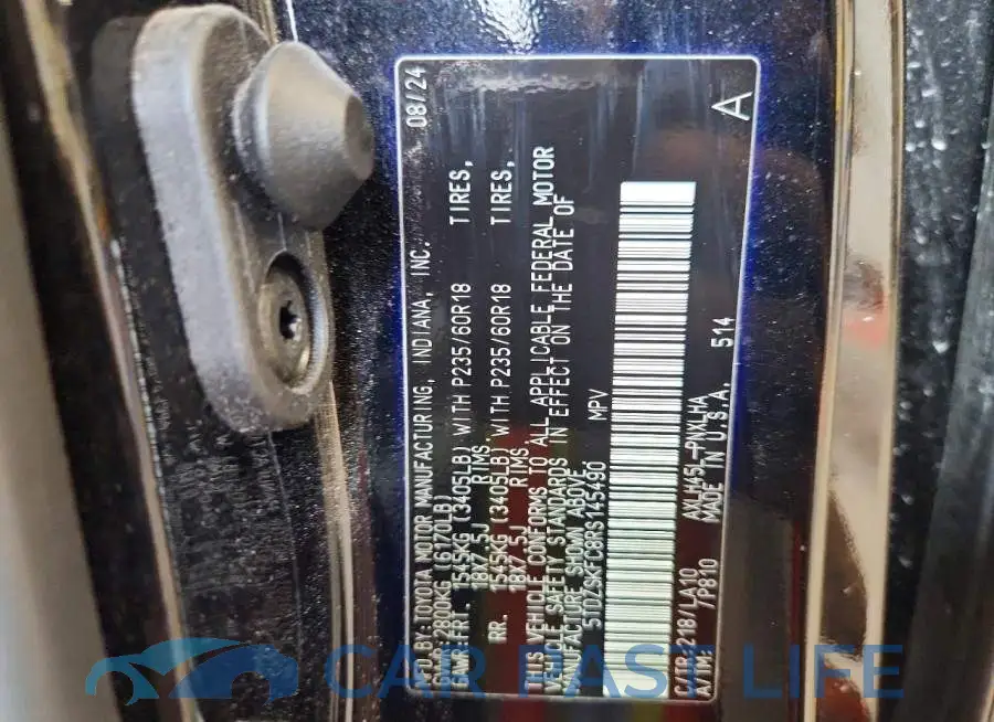 5TDZSKFC8RS145490# 13