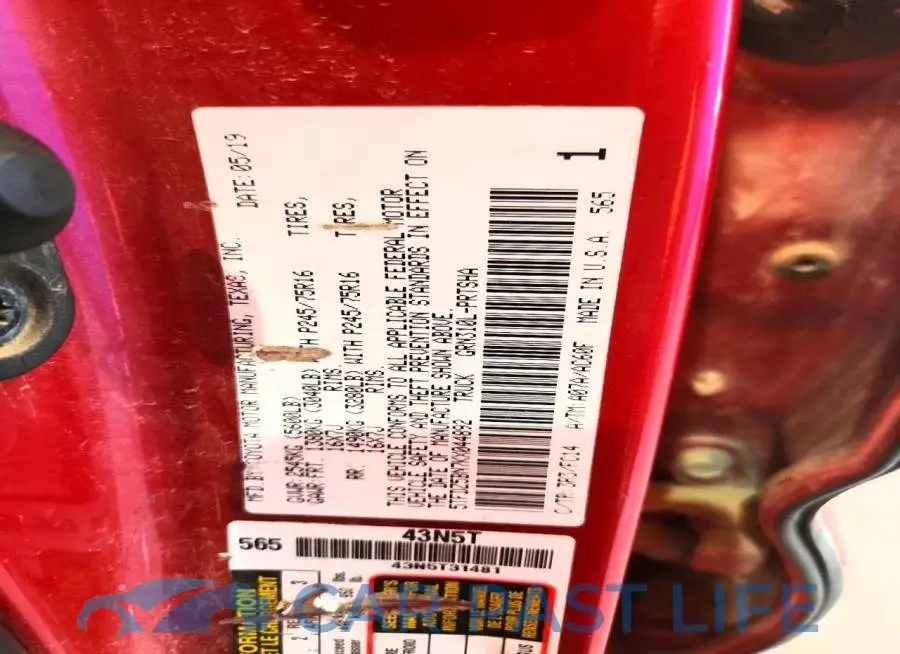 5TFDZ5BN7KX044892# 12