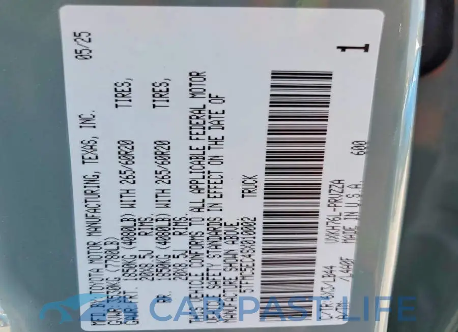 5TFMC5EC4SX010002# 13