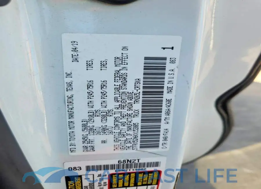 5TFRX5GN6KX152005# 12