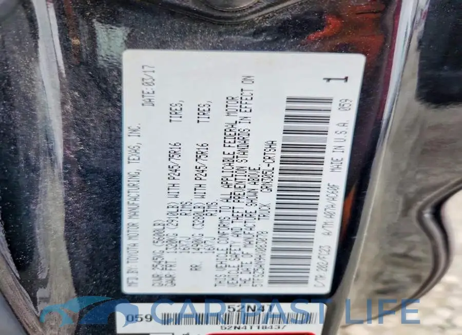 5TFSZ5AN9HX083078# 13