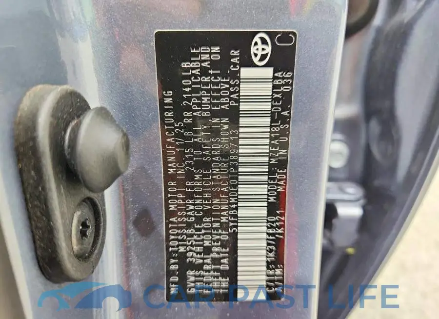 5YFB4MDE0TP389713# 13