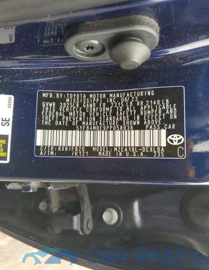 5YFB4MDE9PP058036# 13