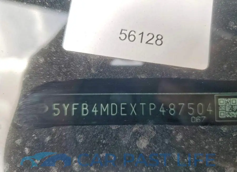 5YFB4MDEXTP487504# 12