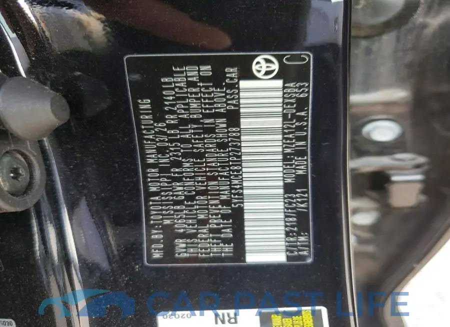 5YFS4MCE8TP273788# 13