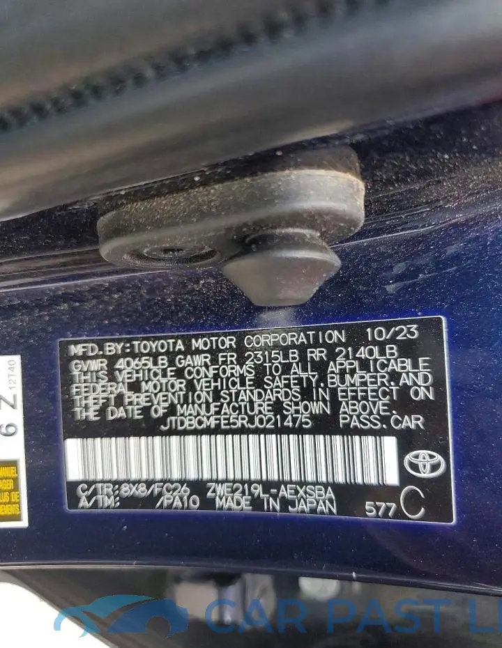 JTDBCMFE5RJ021475# 12