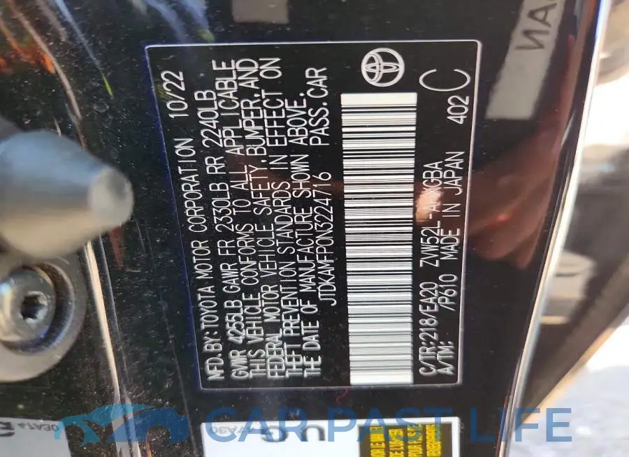 JTDKAMFP0N3224716# 12