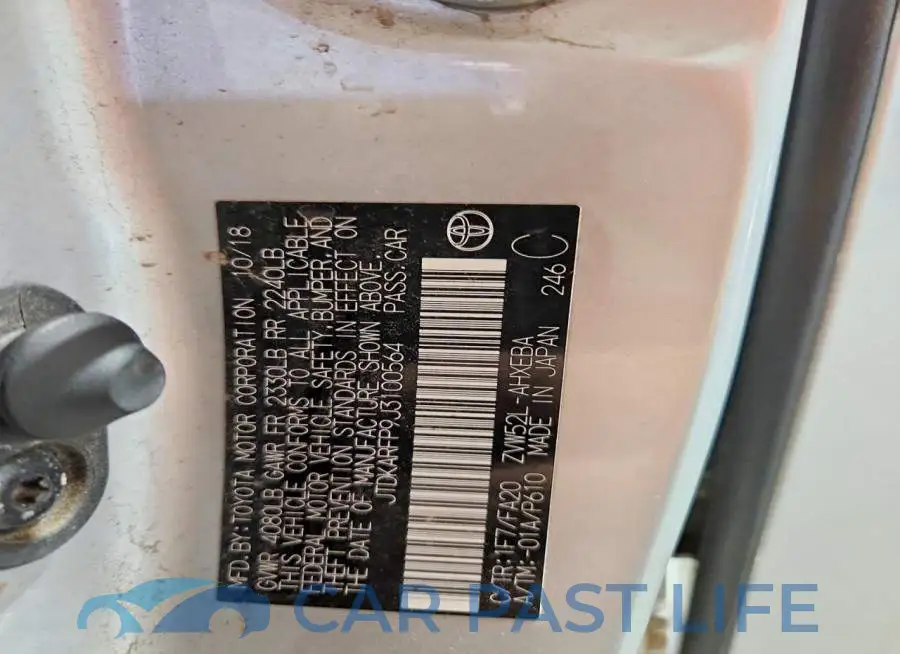 JTDKARFP9J3100564# 12