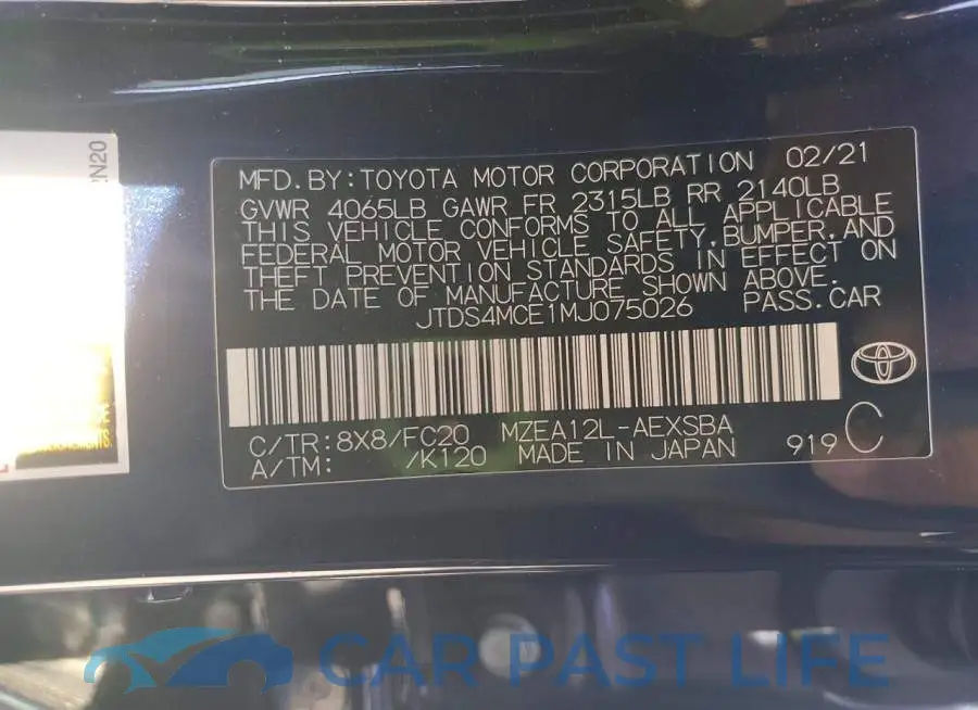 JTDS4MCE1MJ075026# 12