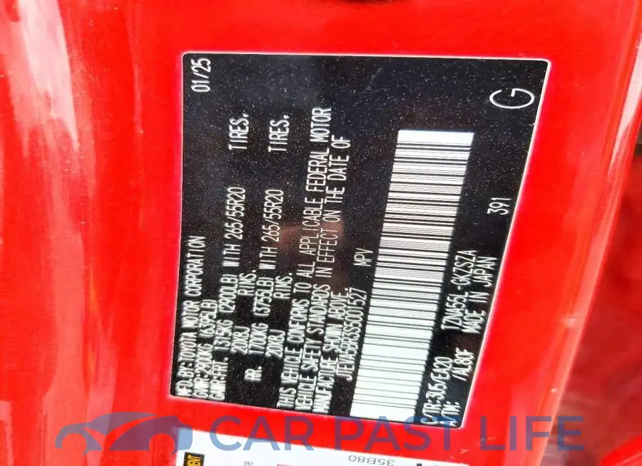 JTEVA5BR3S5001527# 12