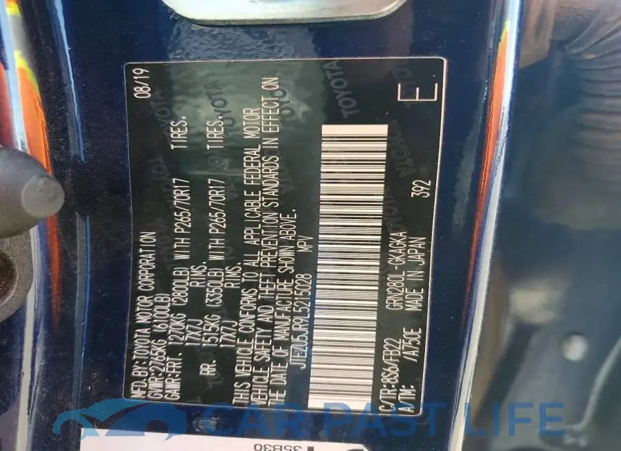 JTEZU5JR9L5215028# 13