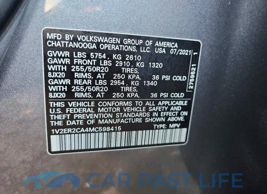 1V2ER2CA4MC598415# 13