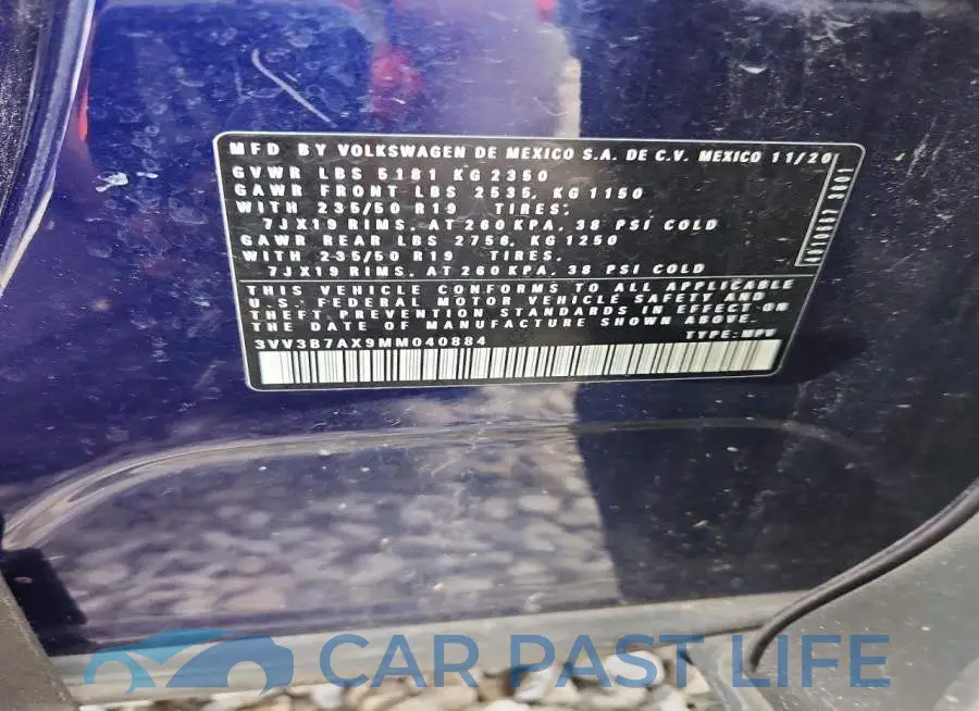 3VV3B7AX9MM040884# 14