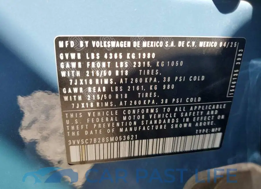 3VVSC7B28SM053621# 14