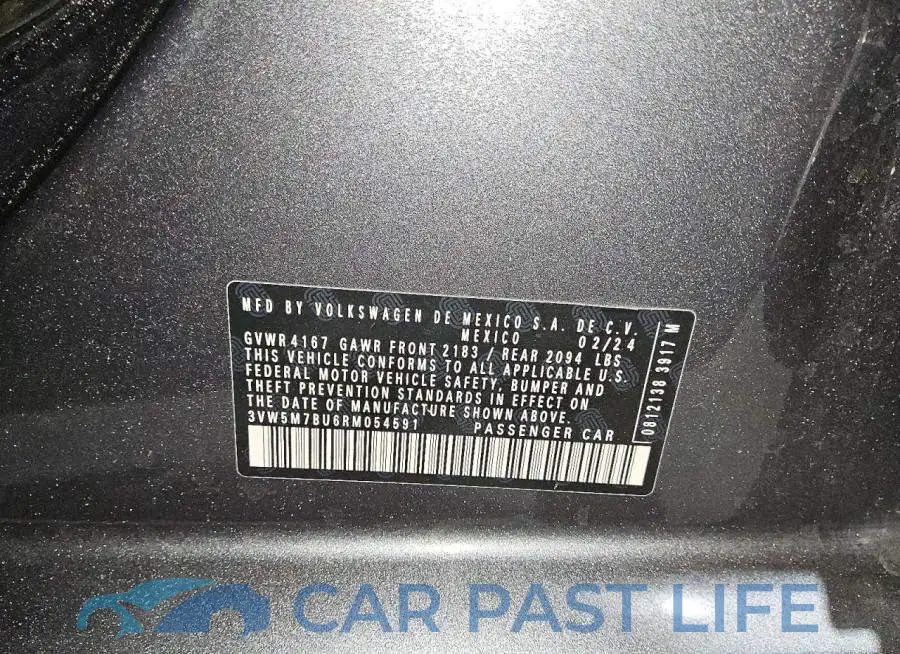 3VW5M7BU6RM054591# 12