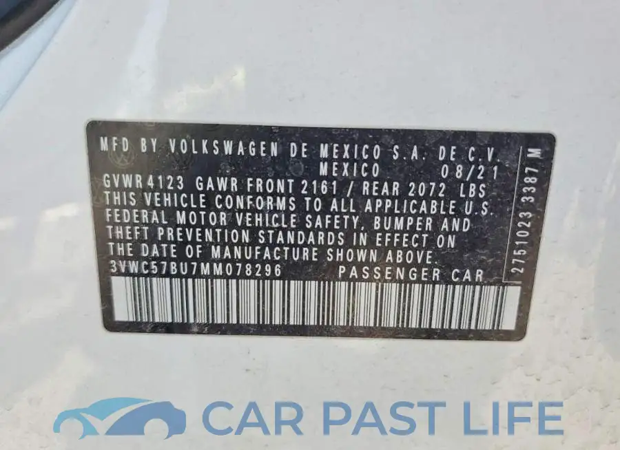 3VWC57BU7MM078296# 13