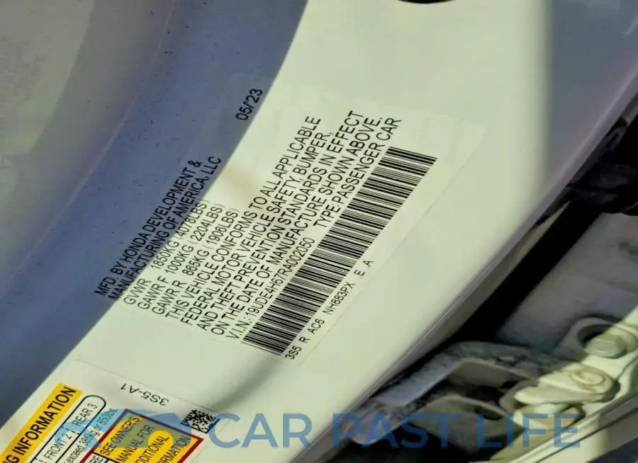 19UDE4H67RA002050# 12