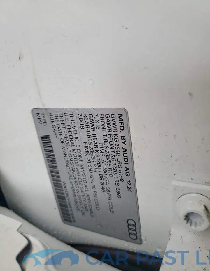 WA1DECF38S1030828# 13