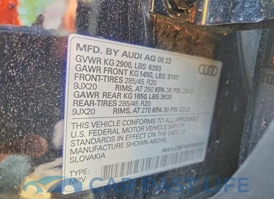 WA1LCBF74PD000567# 13