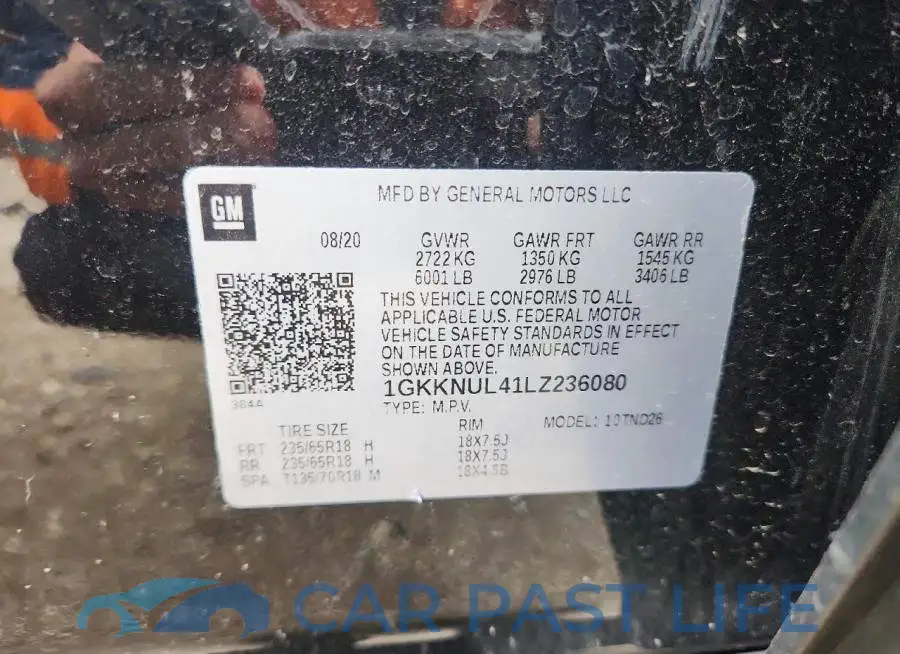 1GKKNUL41LZ236080# 14