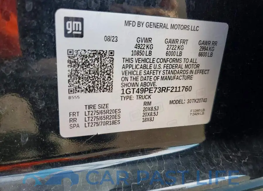 1GT49PE73RF211760# 12