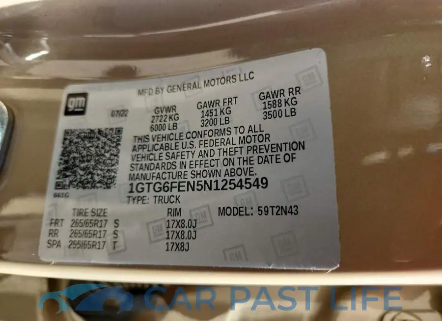 1GTG6FEN5N1254549# 13