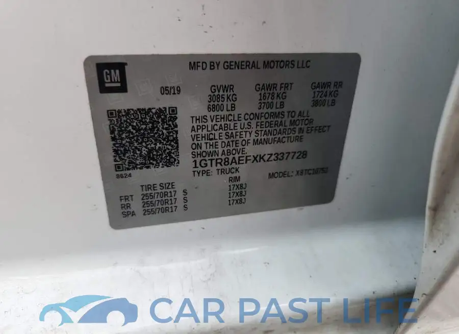 1GTR8AEFXKZ337728# 12