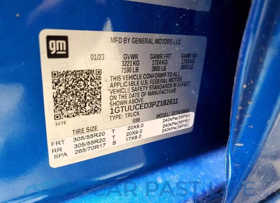 1GTUUCED3PZ182611# 12