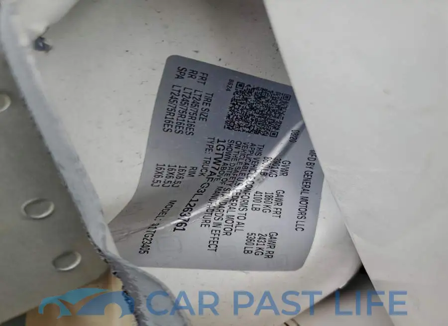 1GTW7AFG3L1263761# 12