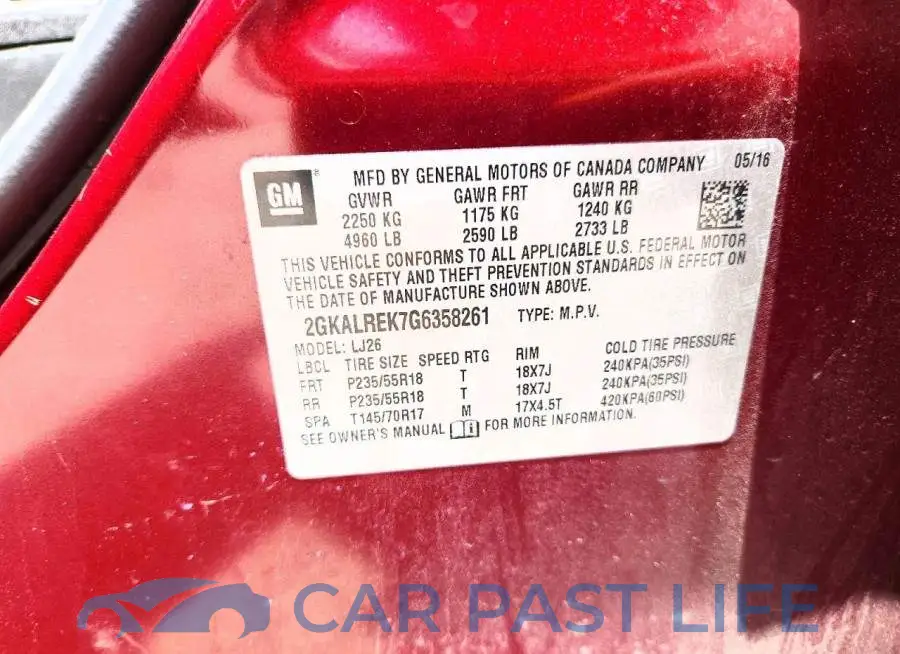 2GKALREK7G6358261# 13