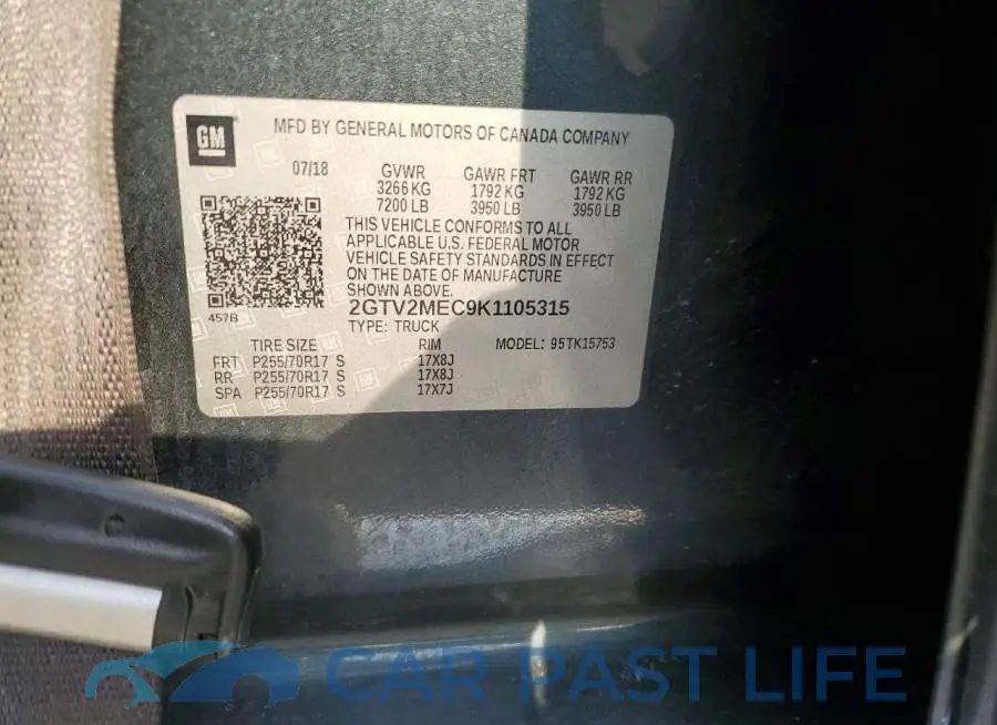 2GTV2MEC9K1105315# 12