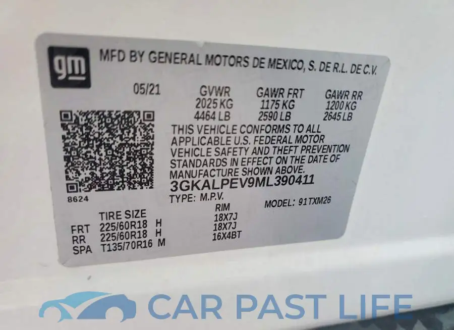 3GKALPEV9ML390411# 13