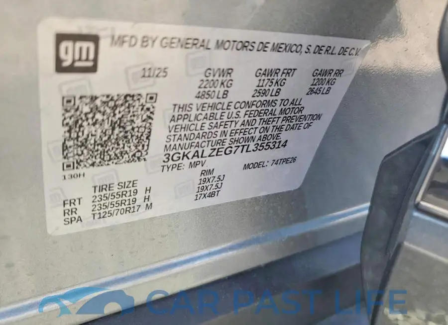 3GKALZEG7TL355314# 13