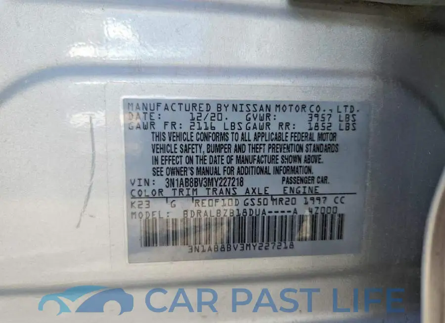 3N1AB8BV3MY227218# 12