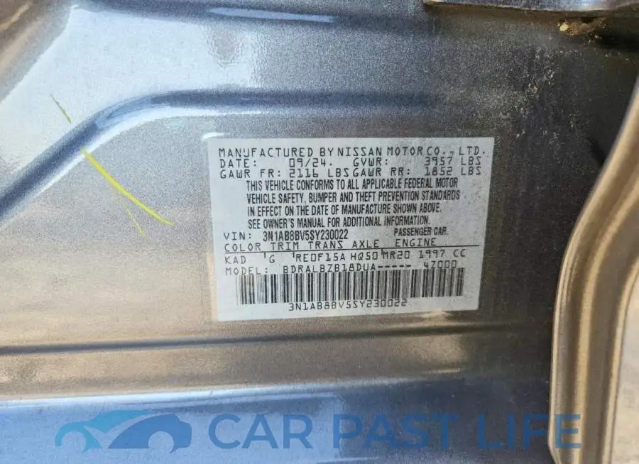 3N1AB8BV5SY230022# 12