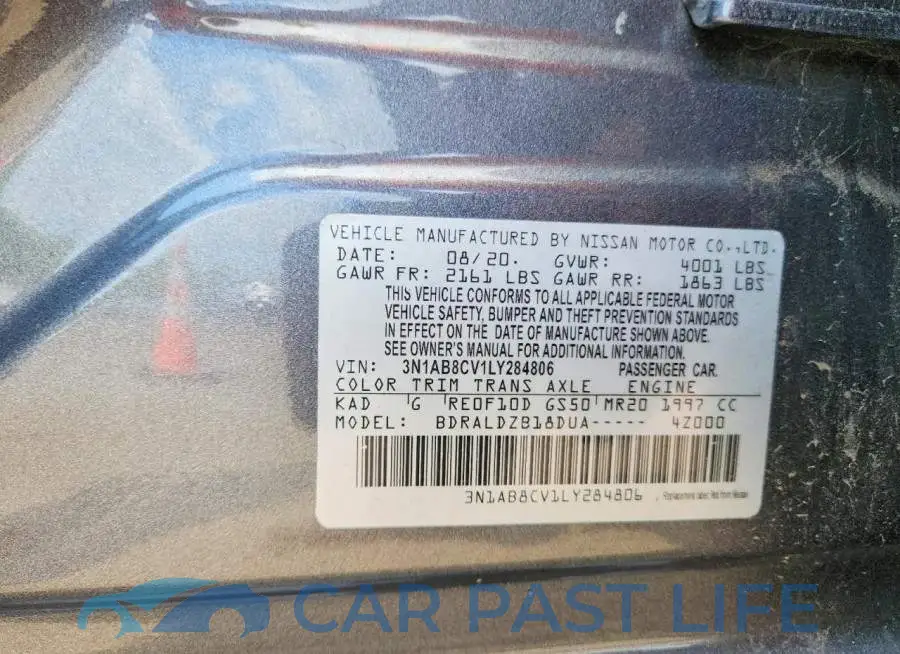 3N1AB8CV1LY284806# 13