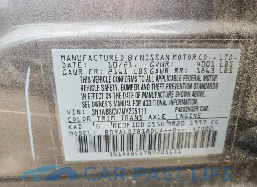 3N1AB8CV7NY205111# 12