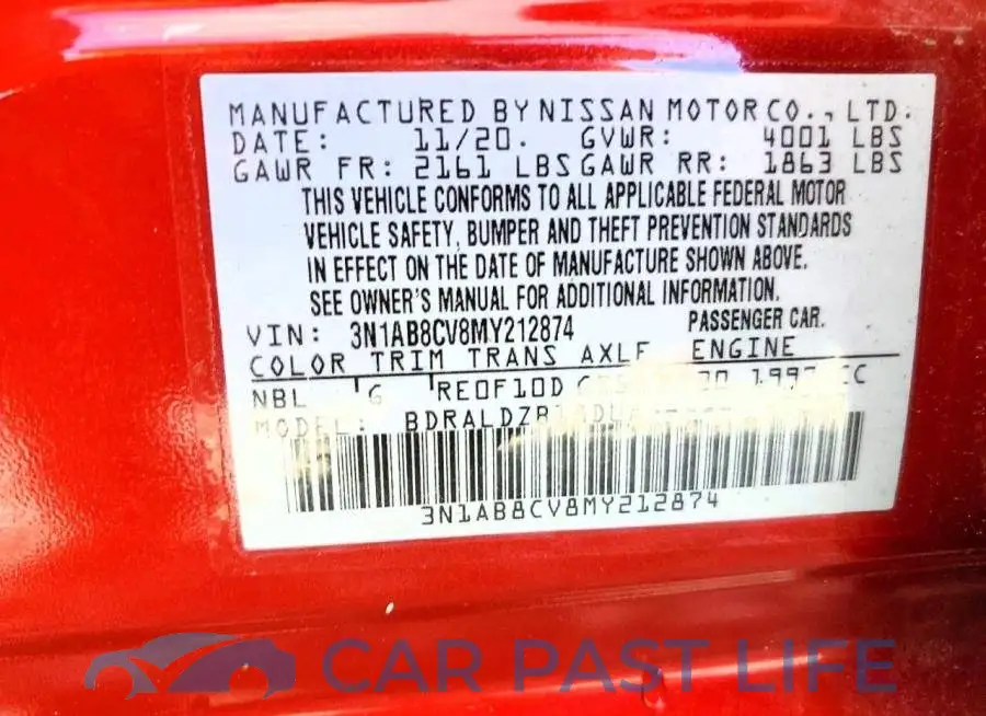 3N1AB8CV8MY212874# 12