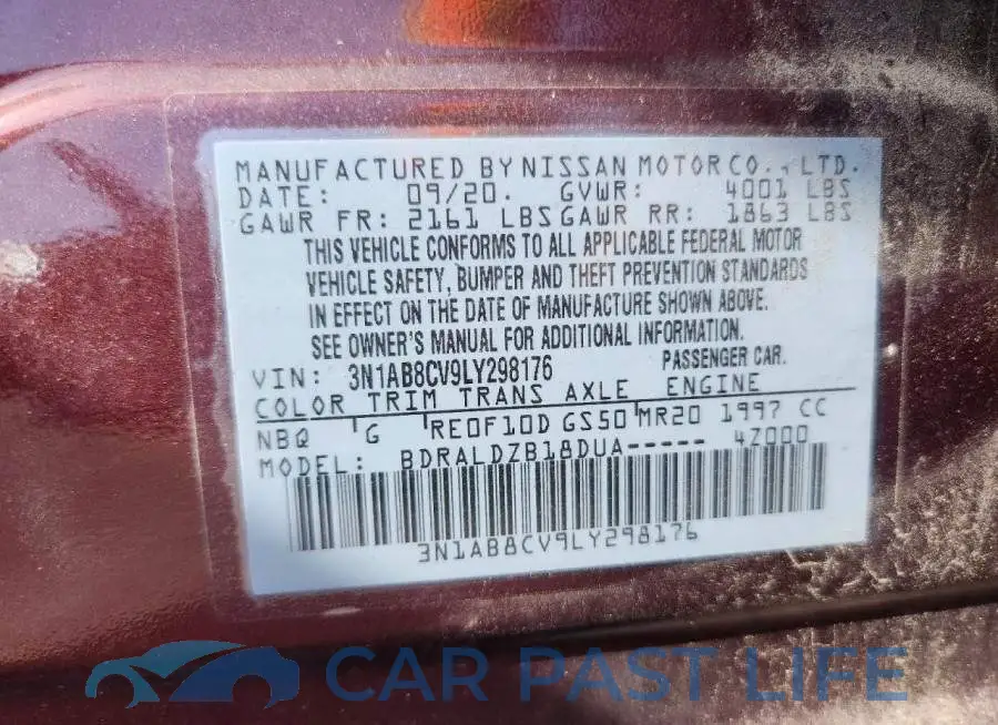 3N1AB8CV9LY298176# 12