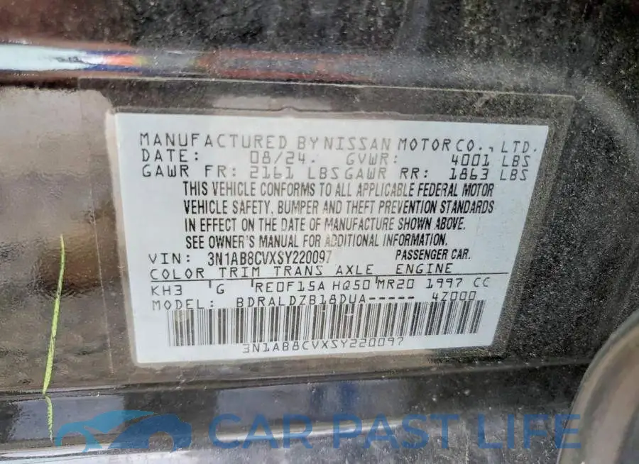 3N1AB8CVXSY220097# 12