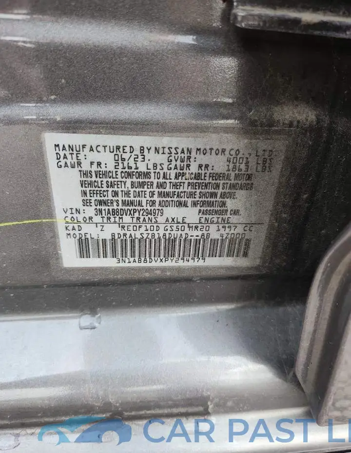 3N1AB8DVXPY294979# 12