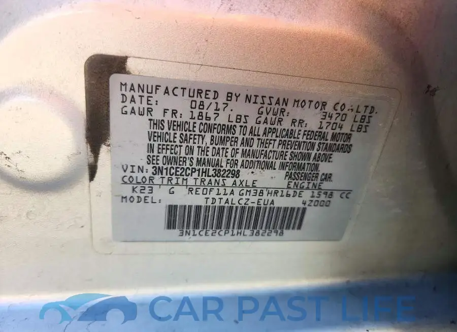 3N1CE2CP1HL382298# 13