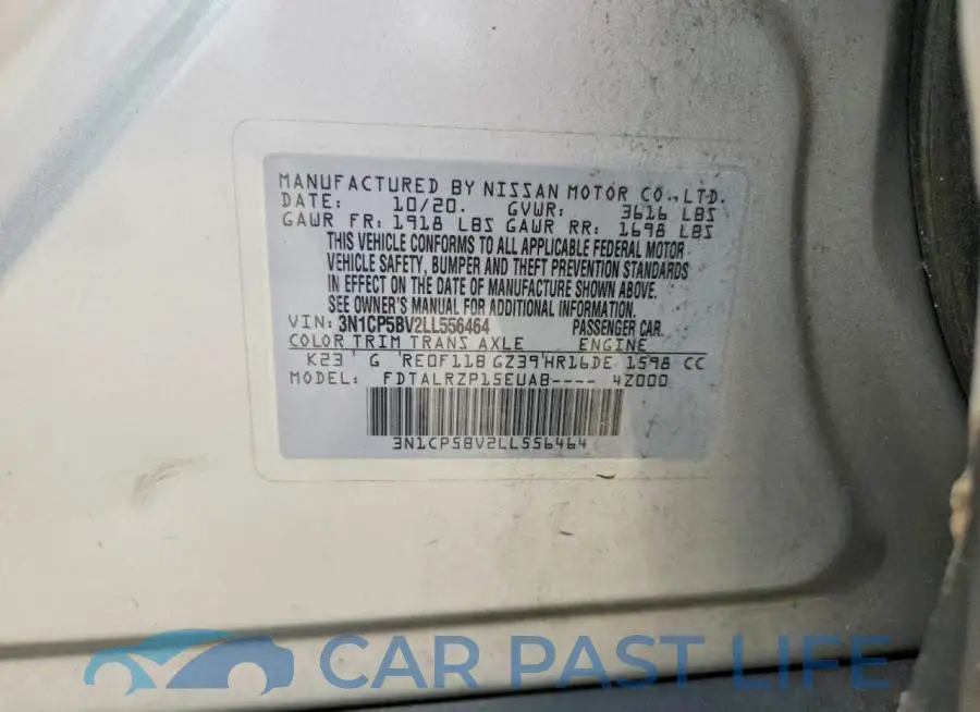 3N1CP5BV2LL556464# 13