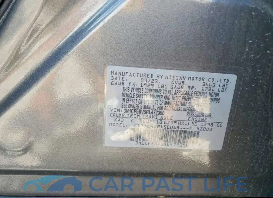 3N1CP5BV5RL472390# 13