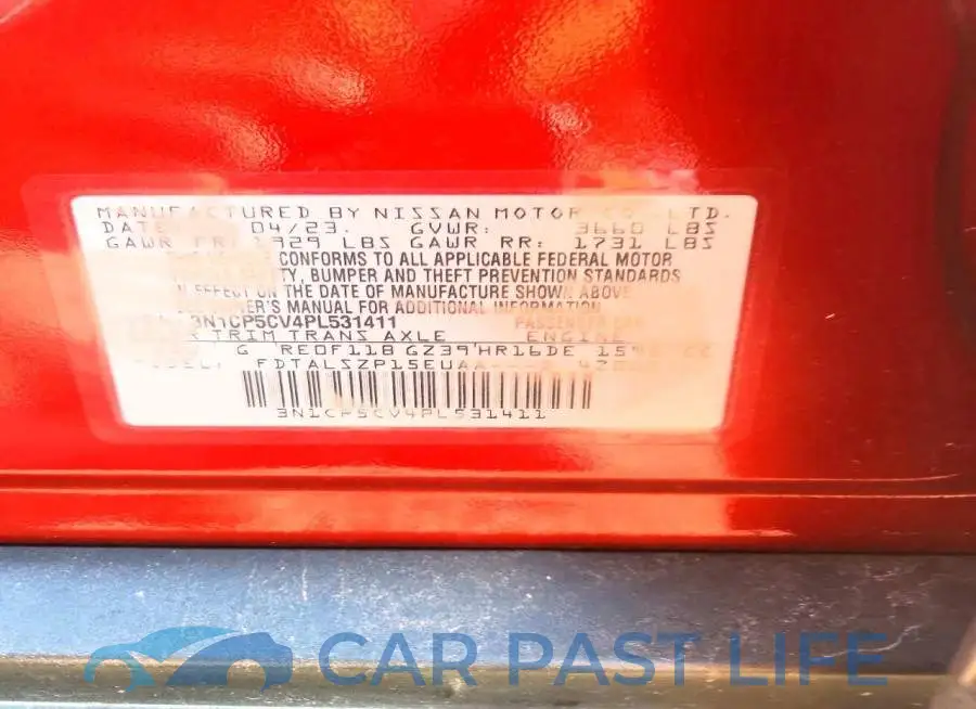3N1CP5CV4PL531411# 13